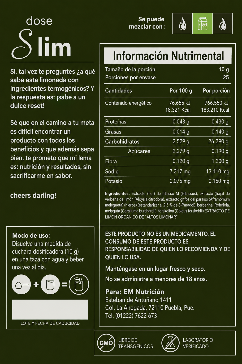 S Lim — Limonada Termogénica — Edición Pasada