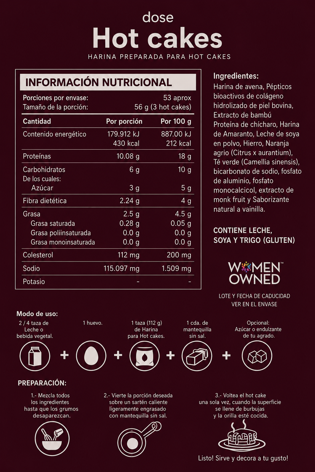 Harina Funcional para Hot Cakes — Edición Pasada