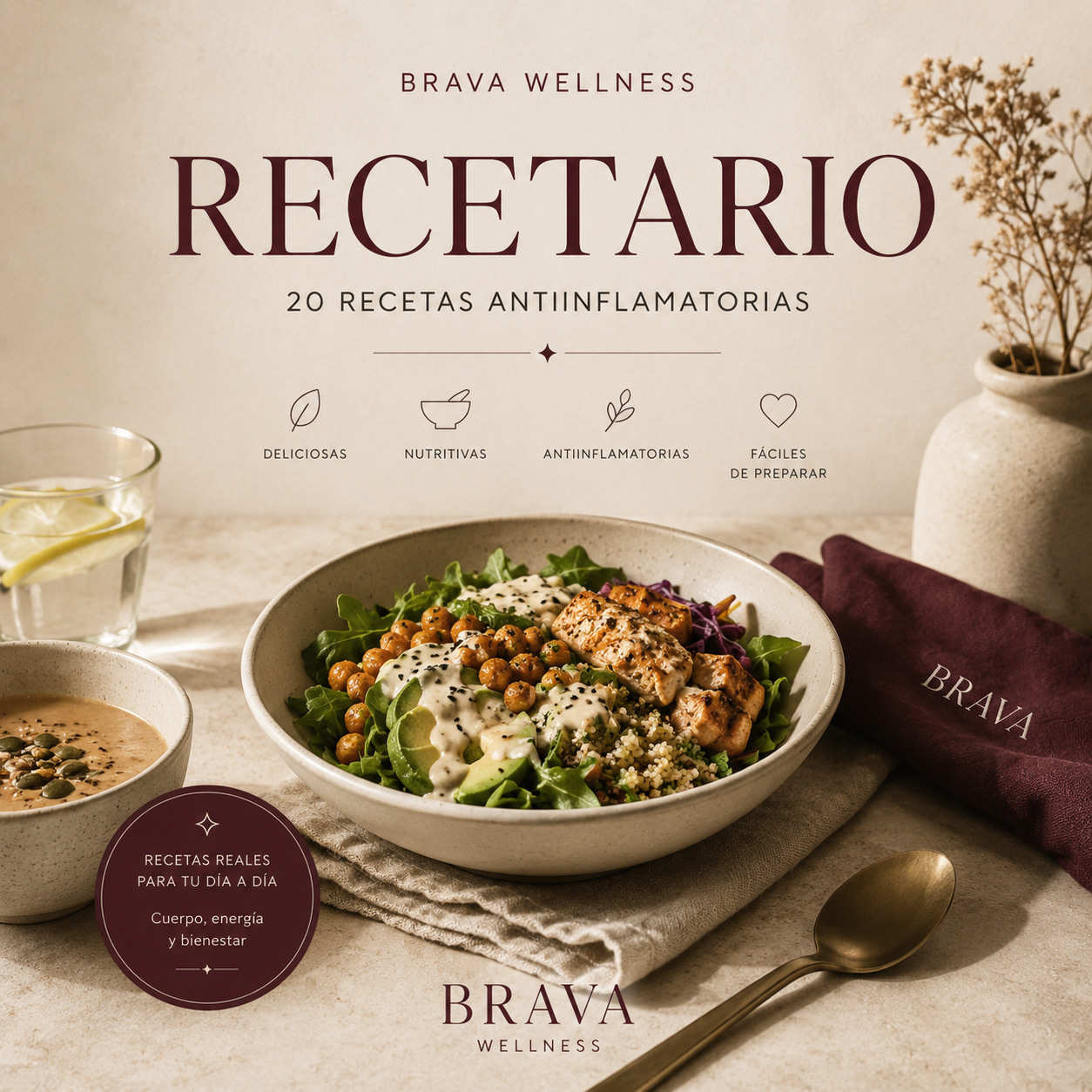 Recetario BRAVA: 20 Recetas Antiinflamatorias