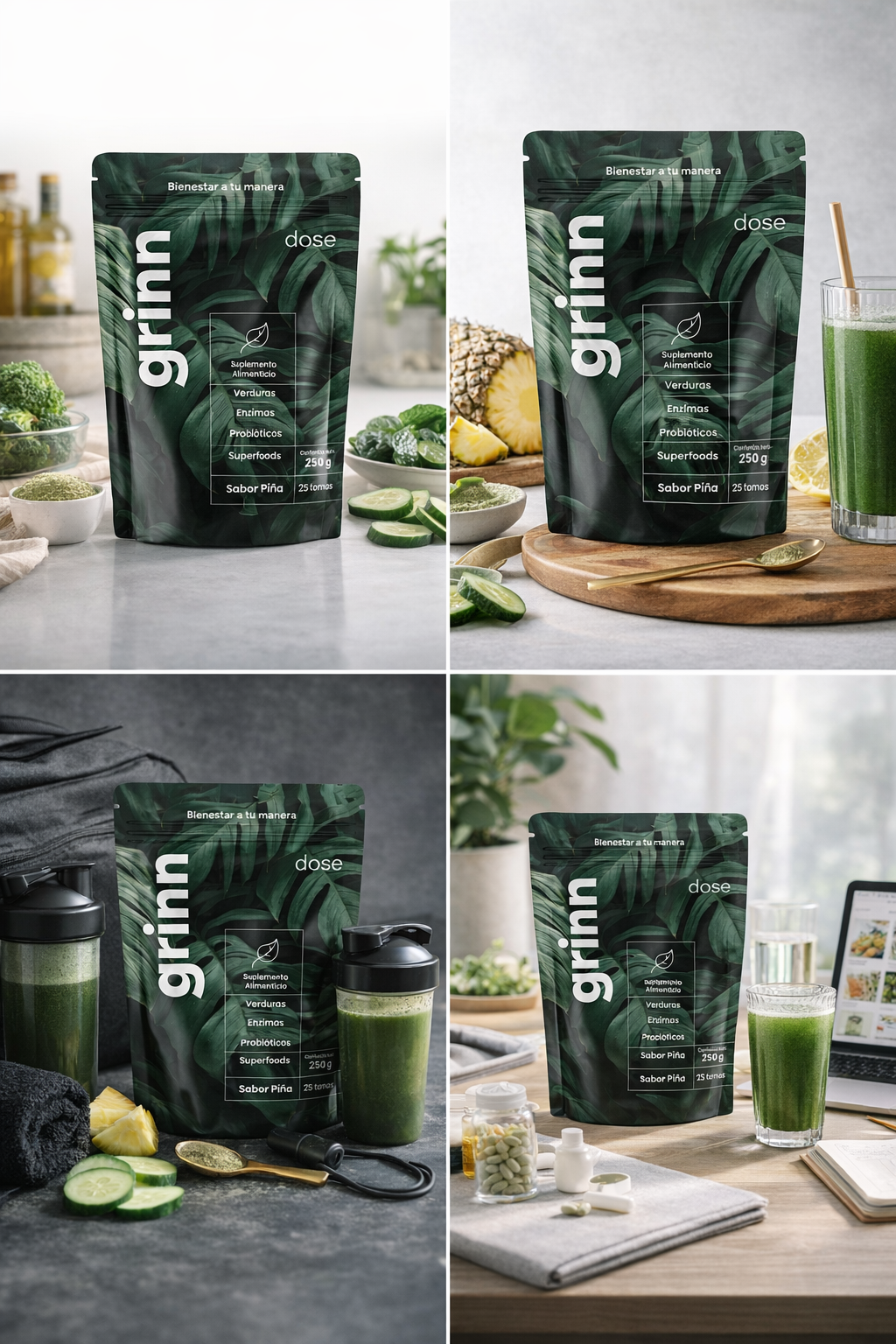Grinn jugo verde