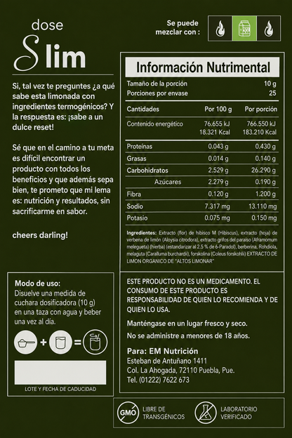 S Lim — Limonada Termogénica — Edición Pasada