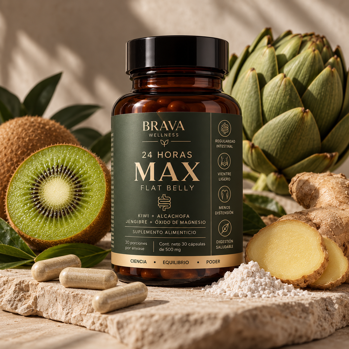24 HORAS MAX FLAT BELLY BRAVA Wellness