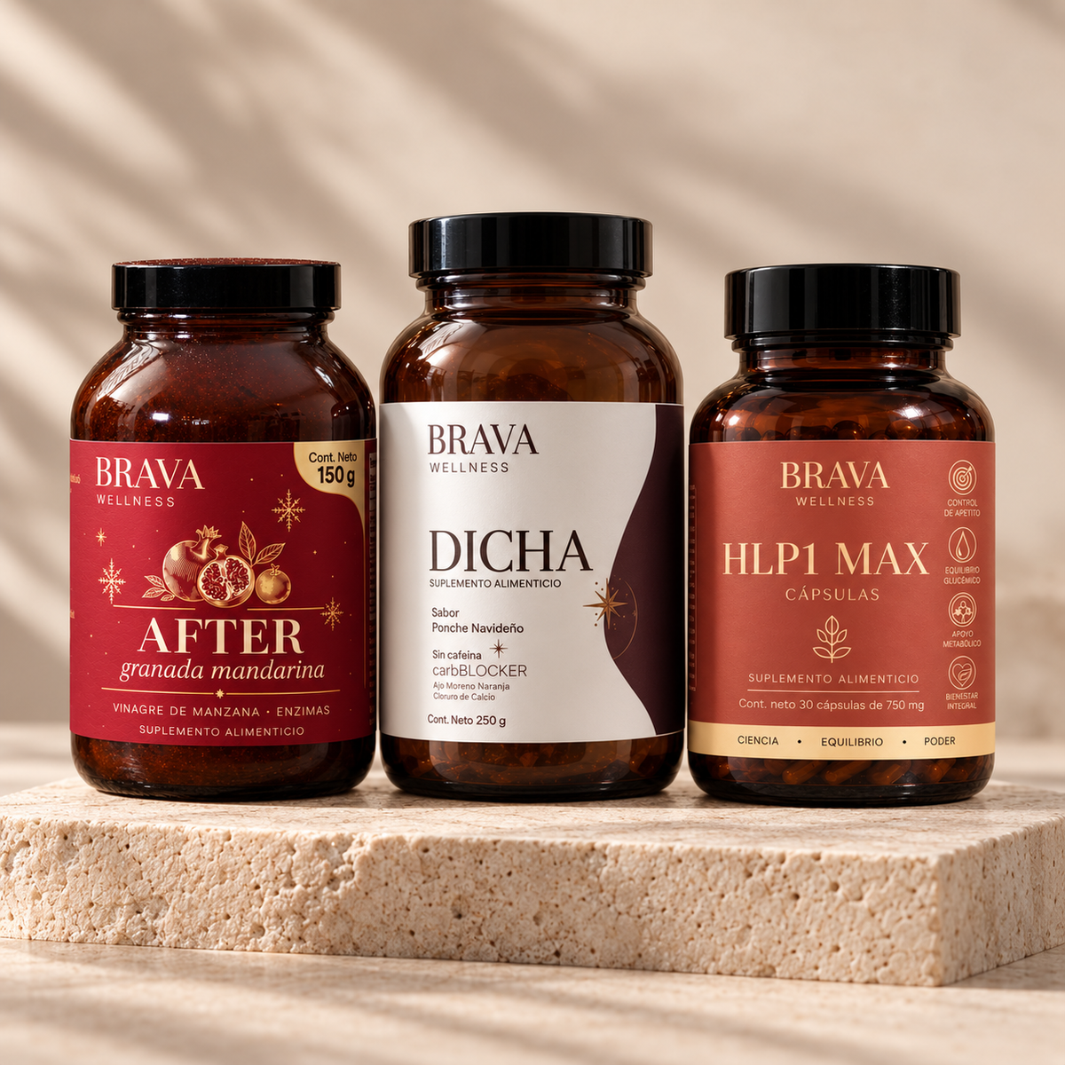 AFTER, DICHA y HLP1 MAX: tres productos del Ritual BRAVA