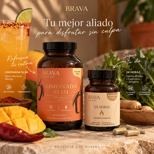 VIVA EL POZOLE BRAVA con Limonada SLIM y 24 HORAS